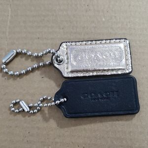 Coach Tags, Gold Tone And Black